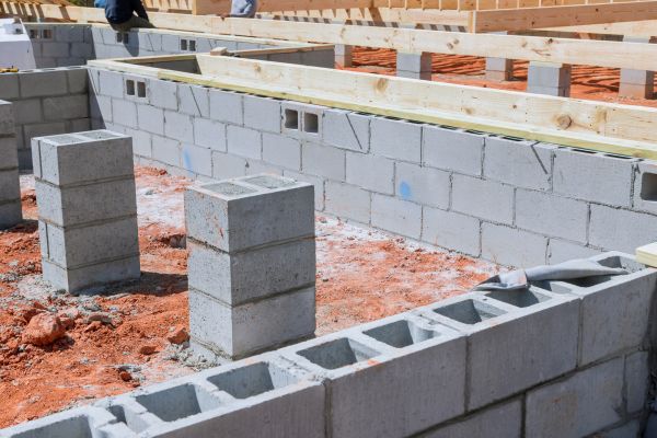 Cement Block Installation in Charleston